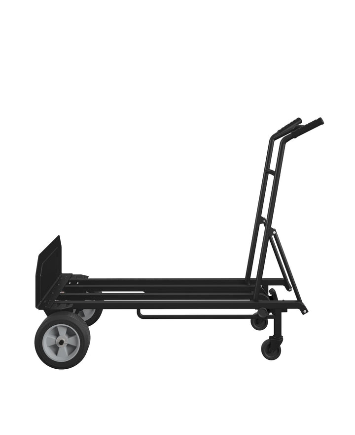 Steel 2 in 1 Hand Truck with 800 lb Weight Capacity - Black