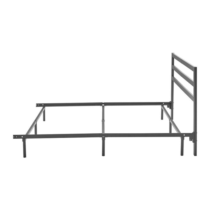 Juneau Metal Platform Bed Frame with Slats - Black - Full