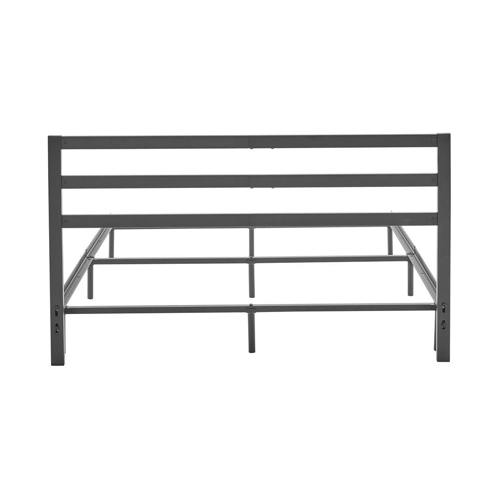 Juneau Metal Platform Bed Frame with Slats - Black - Full