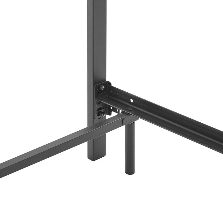 Juneau Metal Platform Bed Frame with Slats - Black - Full