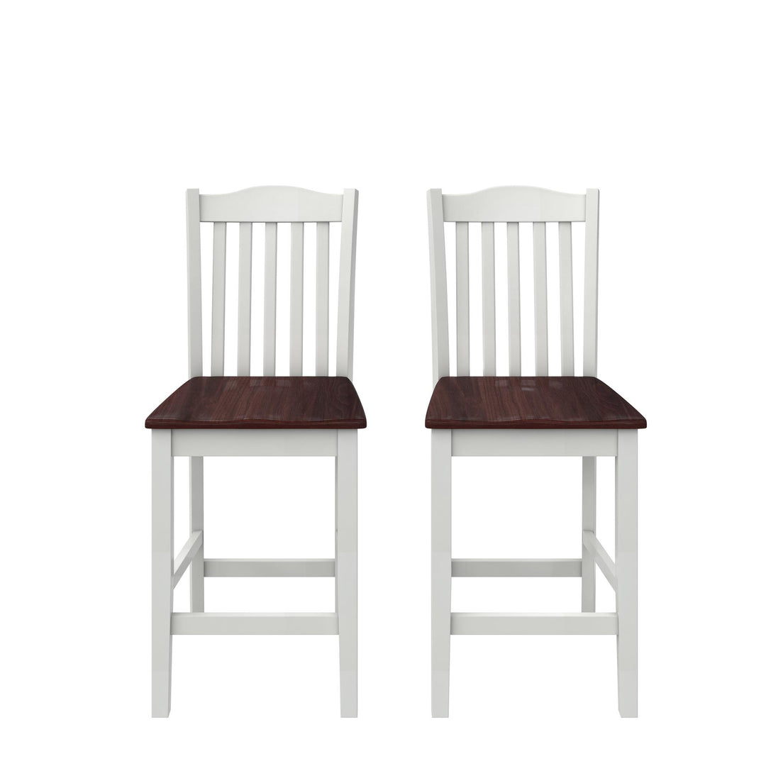 Shiloh Counter Height Dining Chair, Set of 2 - Rustic Brown - Set of 2