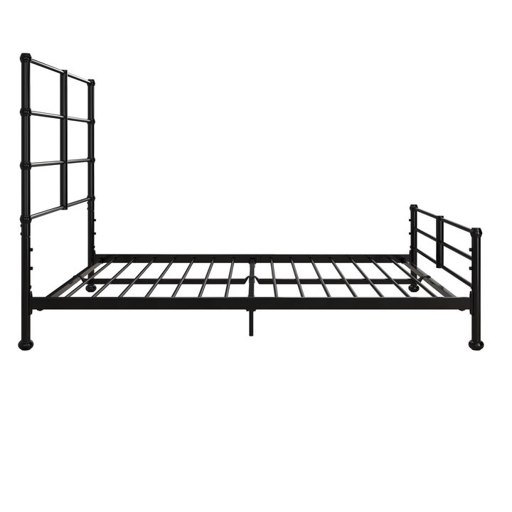 MacKenzie Adaptable Metal Platform Bed - Black - Full