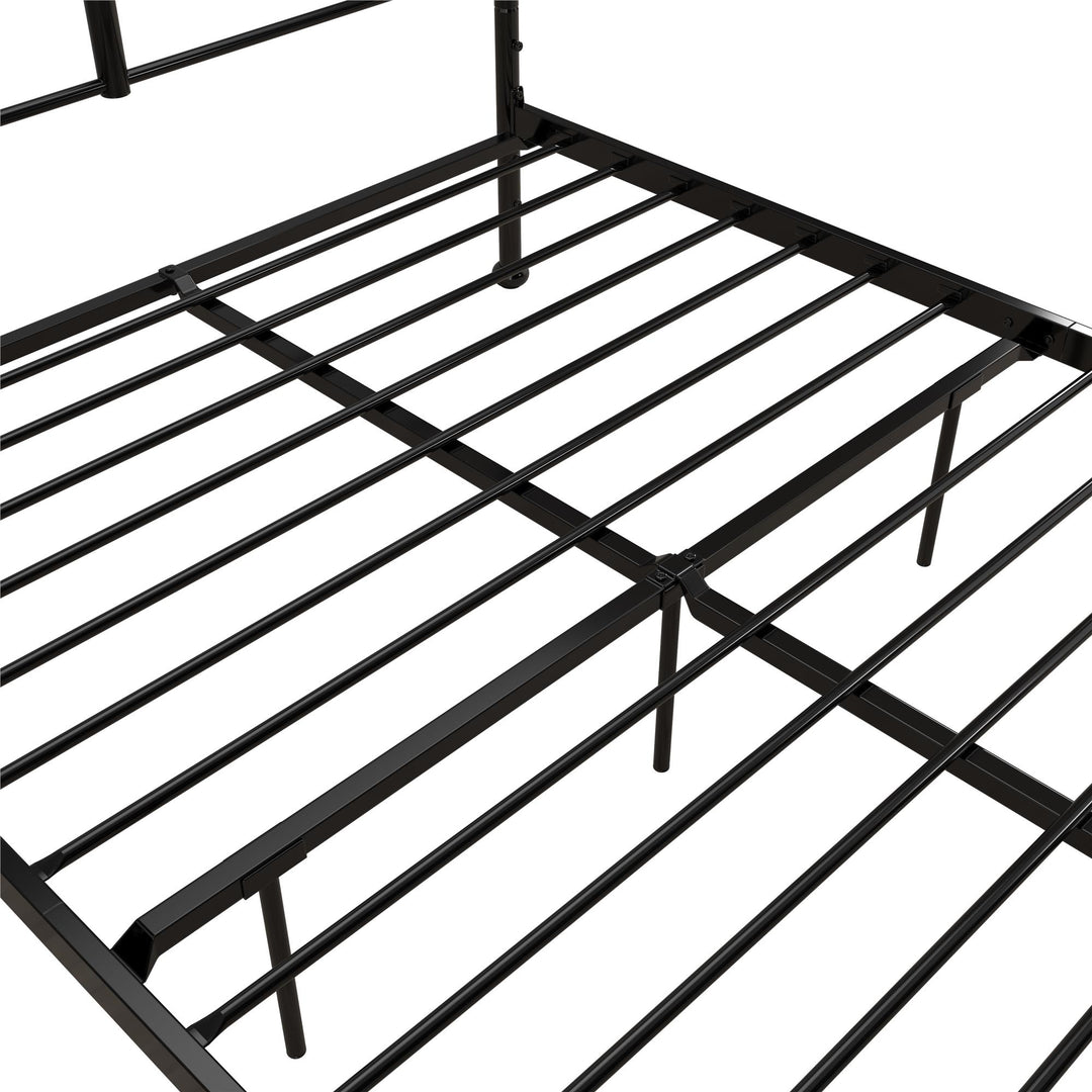 MacKenzie Adaptable Metal Platform Bed - Black - Full