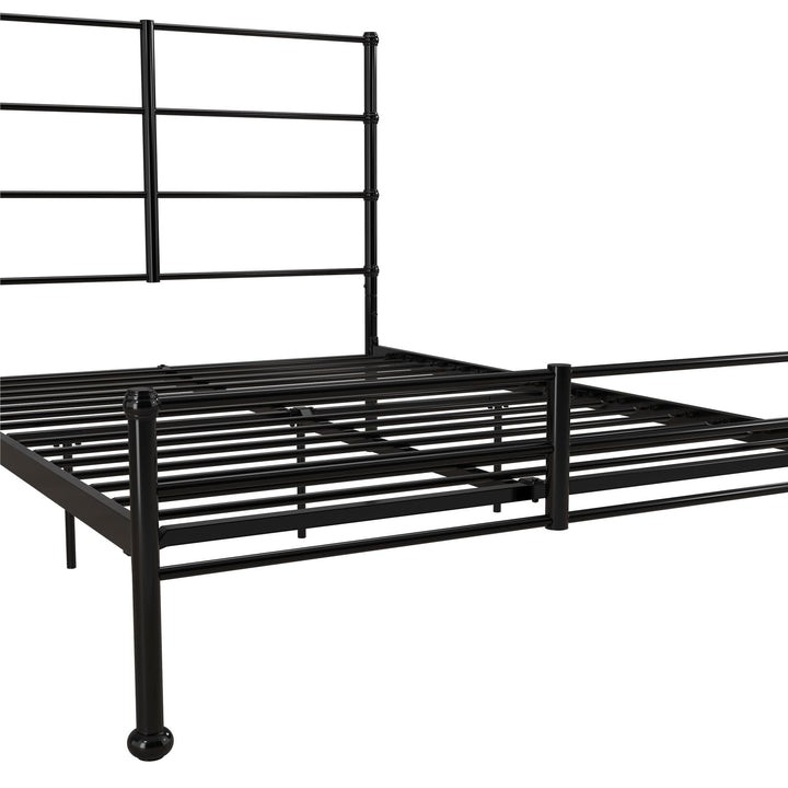 MacKenzie Adaptable Metal Platform Bed - Black - Full