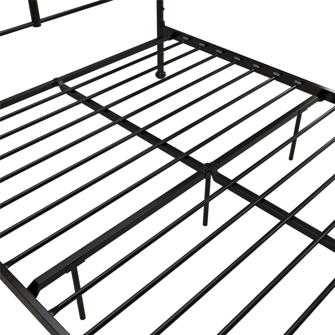 MacKenzie Adaptable Metal Platform Bed - Black - Queen