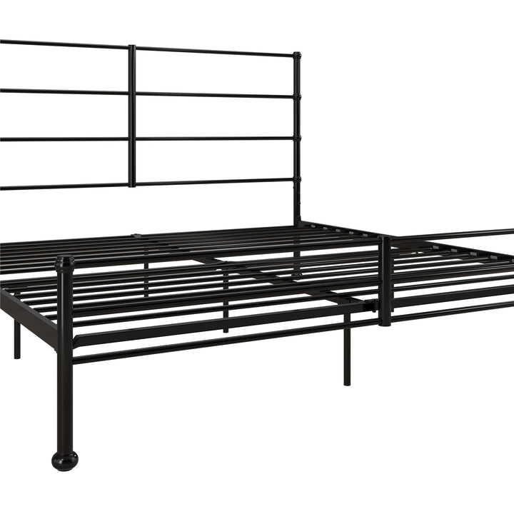 MacKenzie Adaptable Metal Platform Bed - Black - King