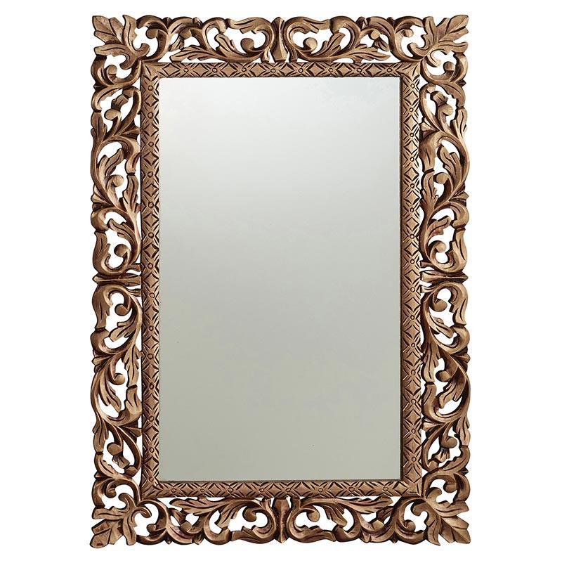 Antique Hanging Wall Mirror - Antique Bronze