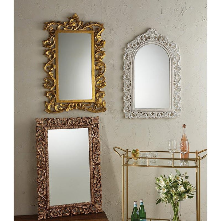 Antique Hanging Wall Mirror - Antique Bronze