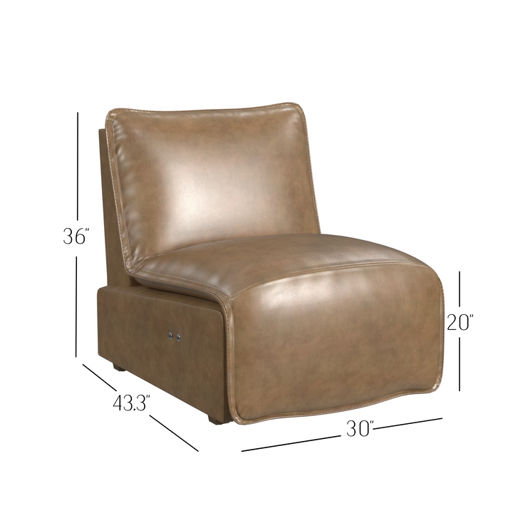 Uptown Gotham Power Motion Recliner - Acorn