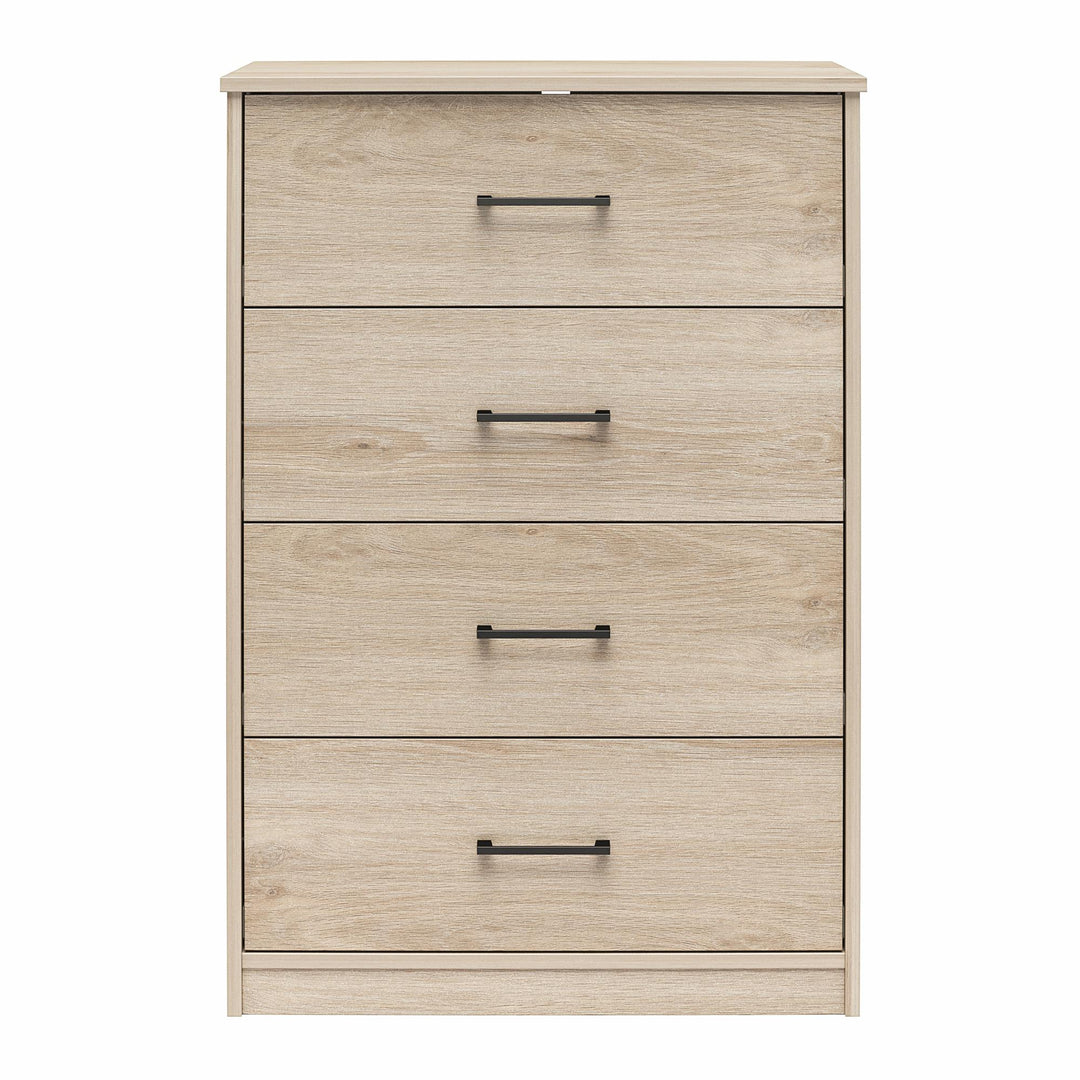 Easy Build Pearce 4 Drawer Dresser with Interlocking SwitchLock™ System - Blonde Oak - 4 Drawer