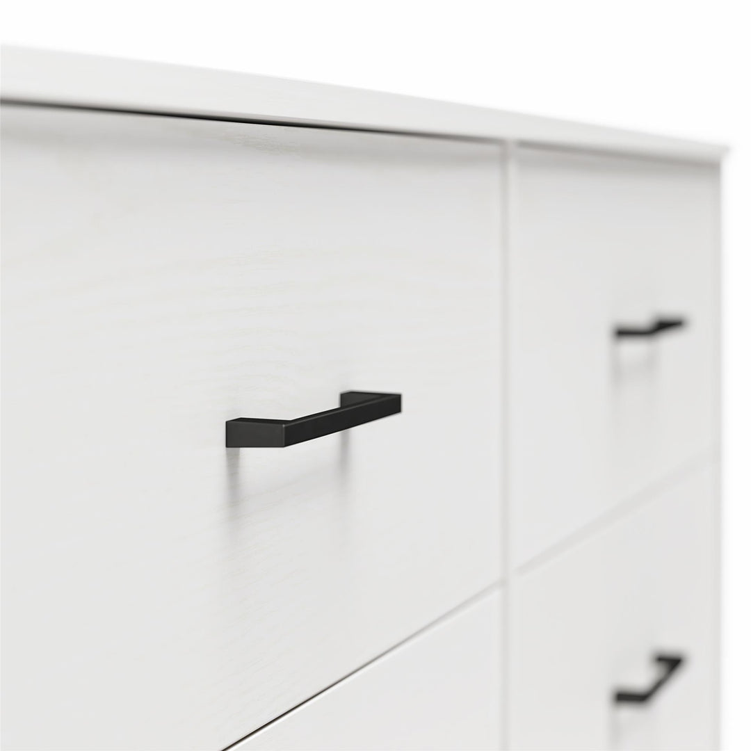 Easy Build Pearce Wide 6 Drawer Dresser with Interlocking SwitchLock™ System - White - 6 Drawer
