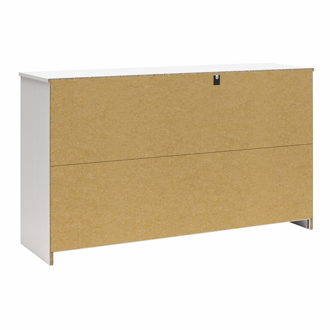 BrEZ Build Pearce Wide 6 Drawer Dresser - White - 6 Drawer