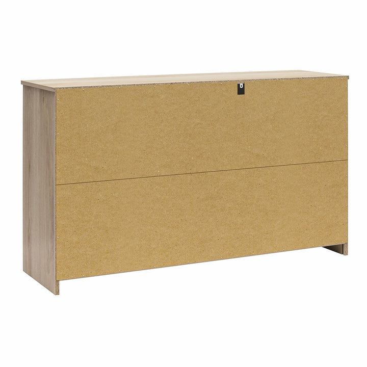 Easy Build Pearce Wide 6 Drawer Dresser with Interlocking SwitchLock™ System - Blonde Oak - 6 Drawer