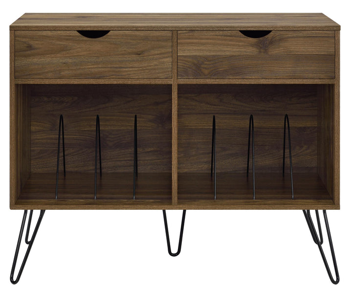 Concord Turntable Stand with Drawers - Florence Walnut