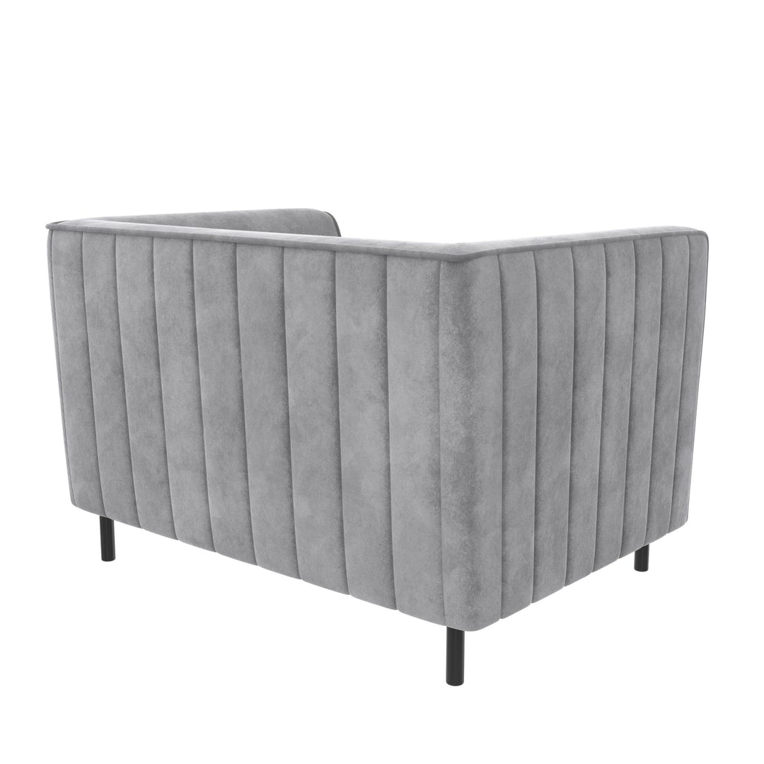 Blair Upholstered Accent Chair and a Half - Light Gray - 1-Seater
