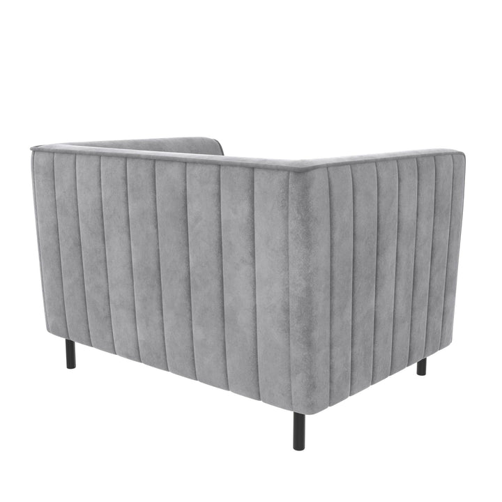 Blair Upholstered Accent Chair and a Half - Light Gray - 1-Seater