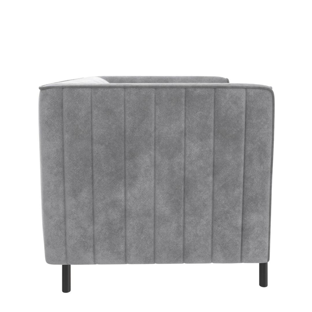 Upholstered Accent Chair and a Half - Light Gray - 1-Seater