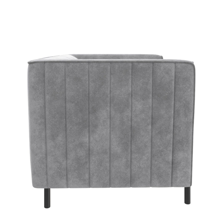 Blair Upholstered Accent Chair and a Half - Light Gray - 1-Seater