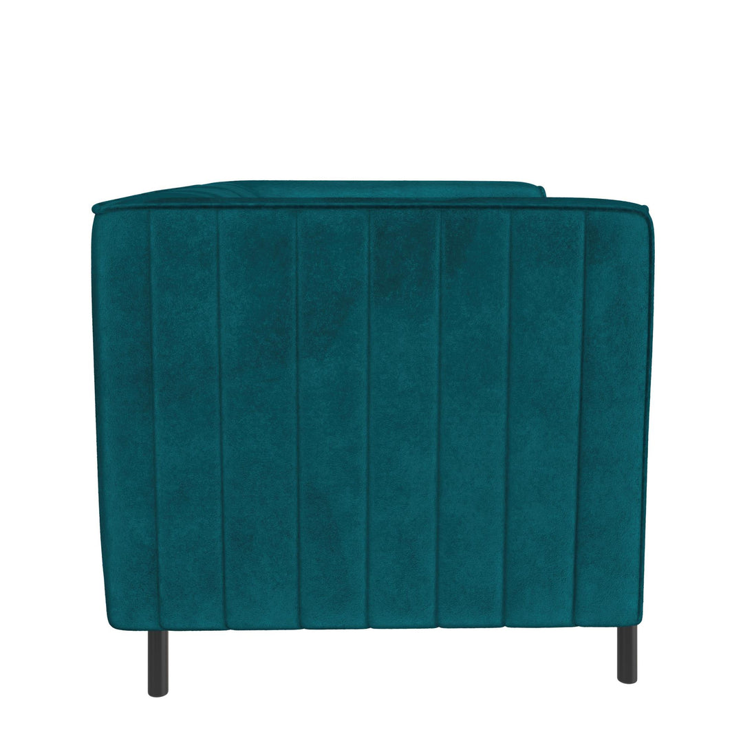 Upholstered Accent Chair and a Half - Emerald Green - 1-Seater