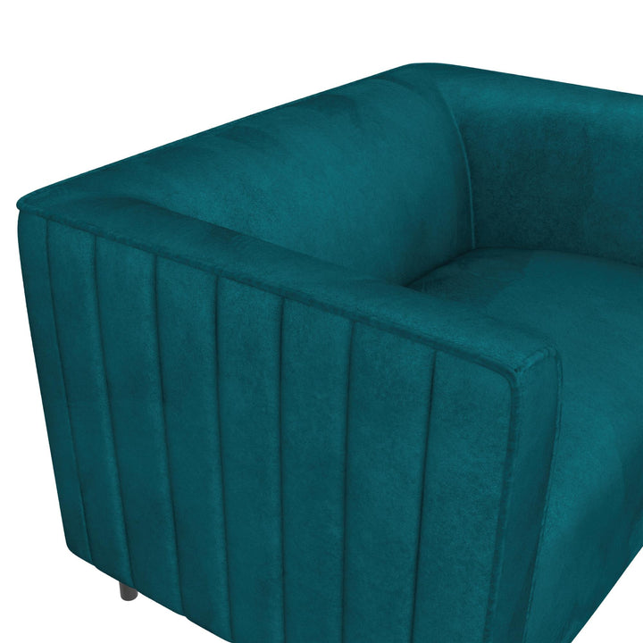 Upholstered Accent Chair and a Half - Emerald Green - 1-Seater