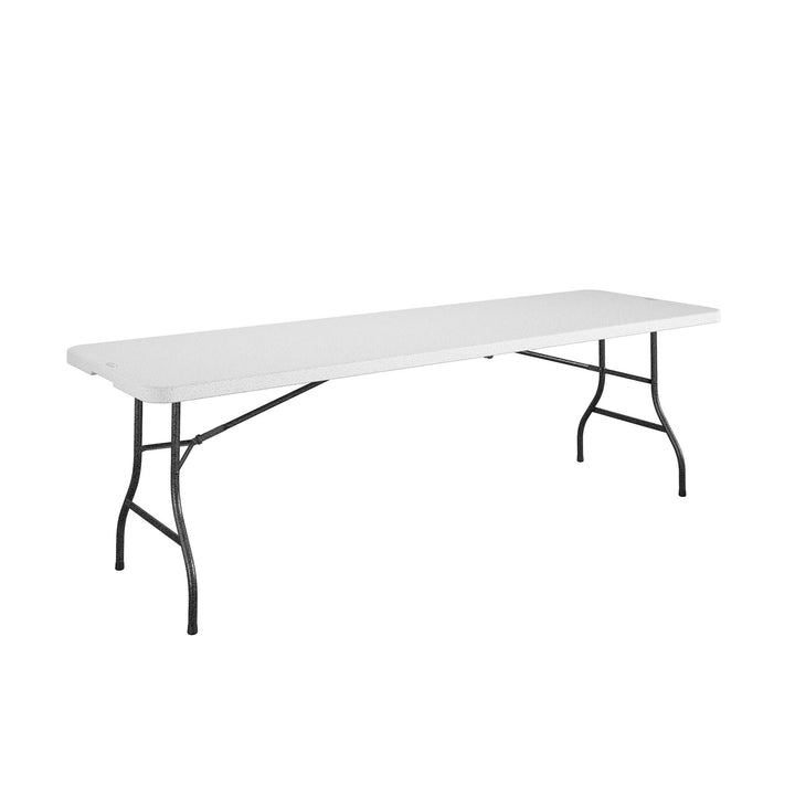 8' Resin Straight Table - White