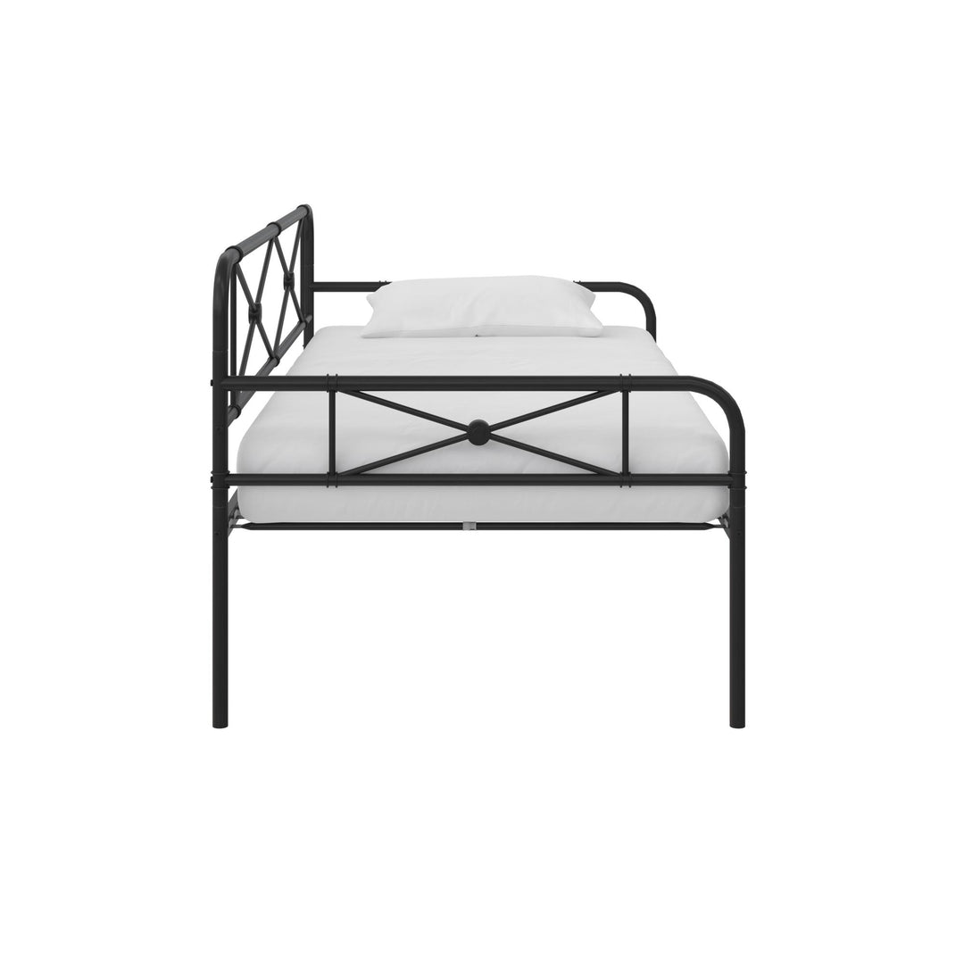 Allysa Metal Daybed with Steel Frame - Black - Twin