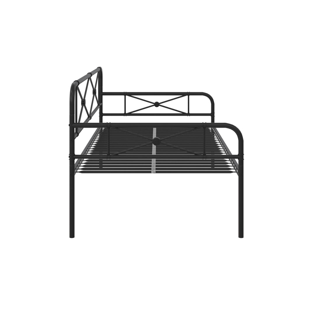 Allysa Metal Daybed with Steel Frame - Black - Twin