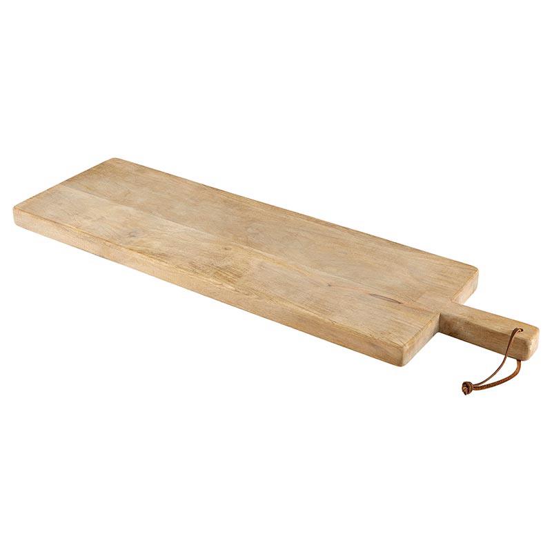 Charcuterie Plank Board with Mango Wood - Neutral Wood Grain
