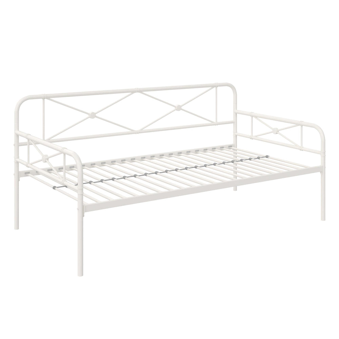 Allysa Metal Daybed with Steel Frame - White - Twin