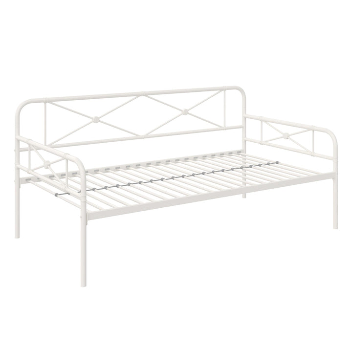 Allysa Metal Daybed with Steel Frame - White - Twin