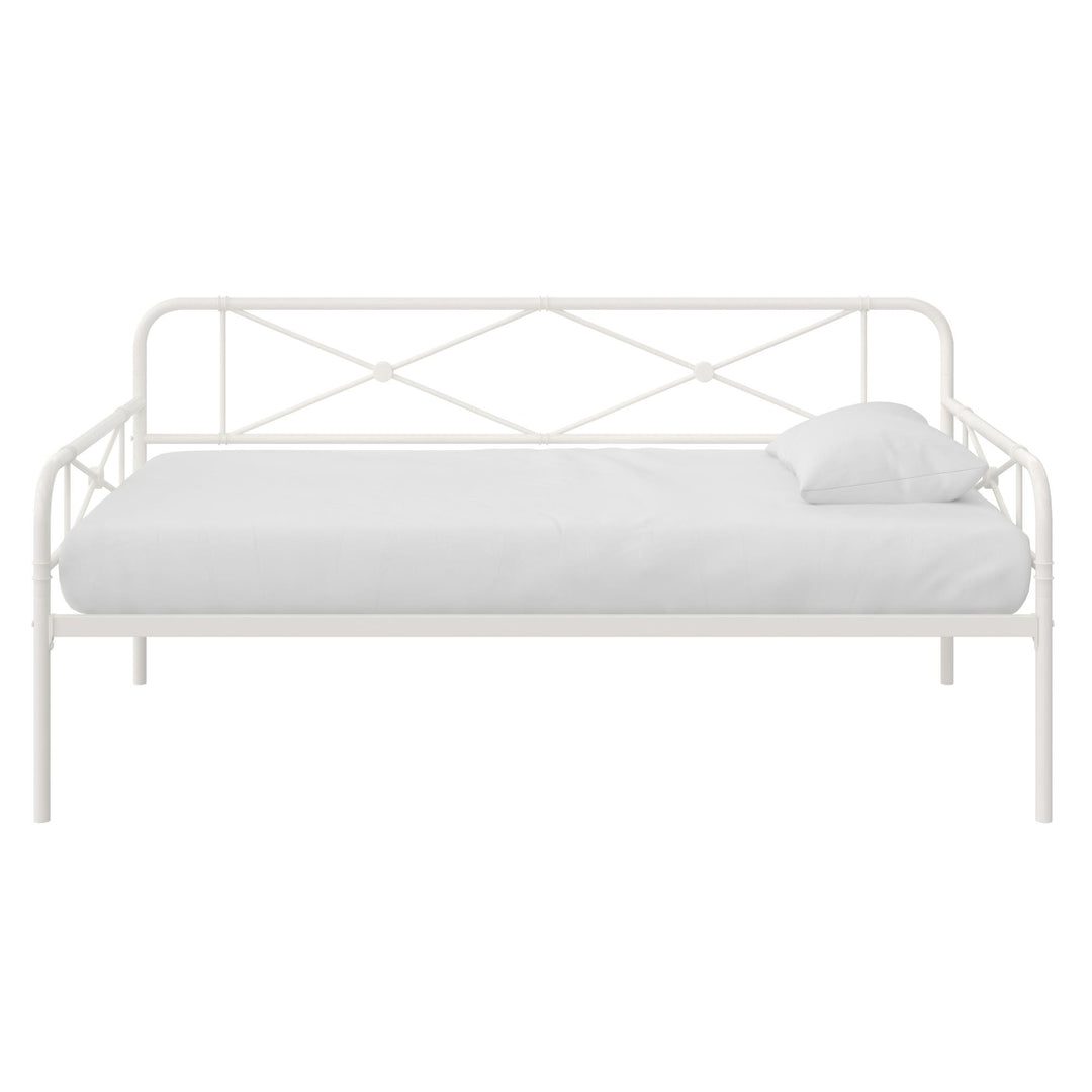 Allysa Metal Daybed with Steel Frame - White - Twin