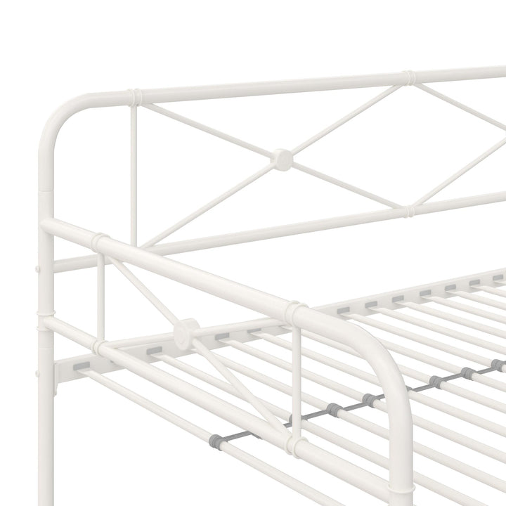 Allysa Metal Daybed with Steel Frame - White - Twin