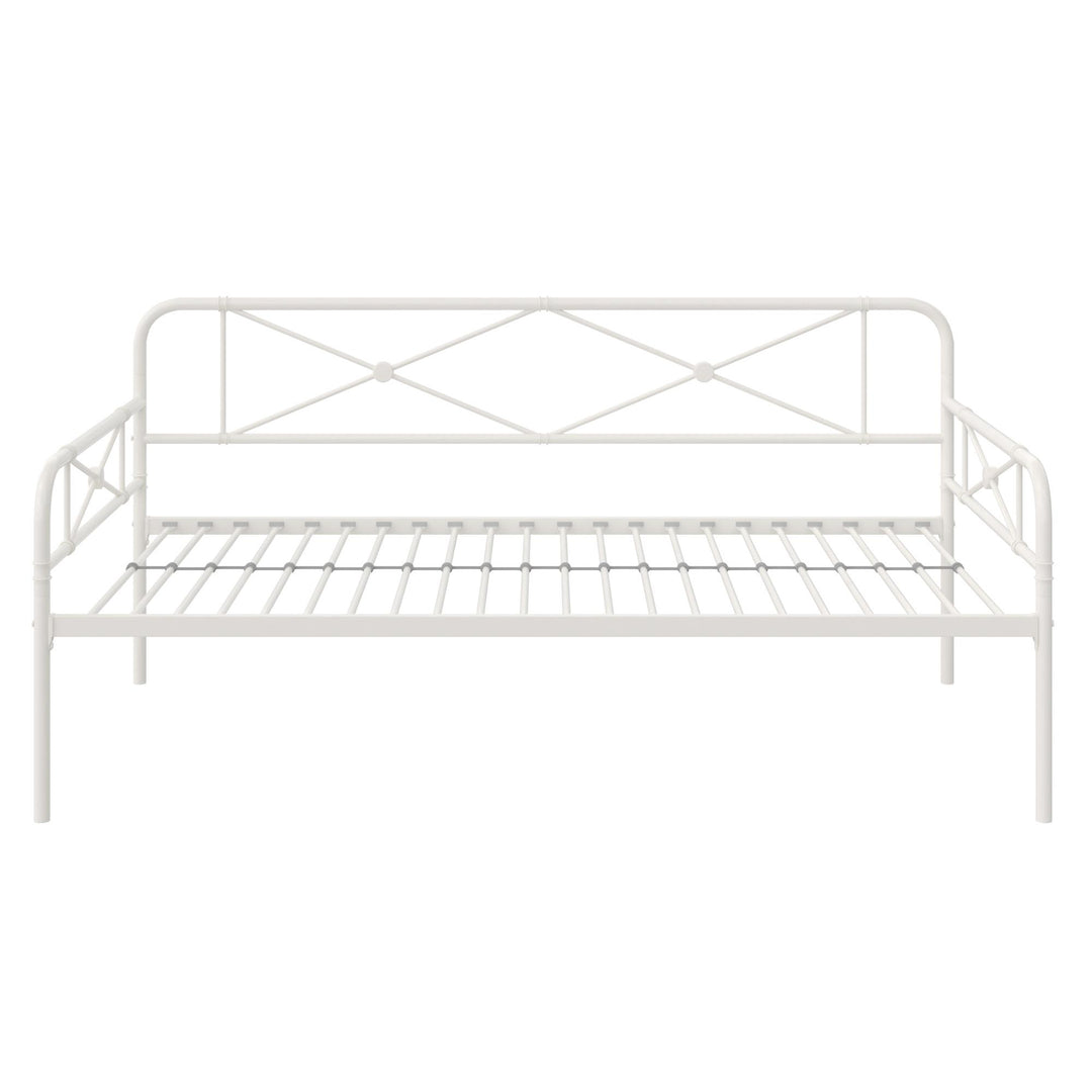 Allysa Metal Daybed with Steel Frame - White - Twin