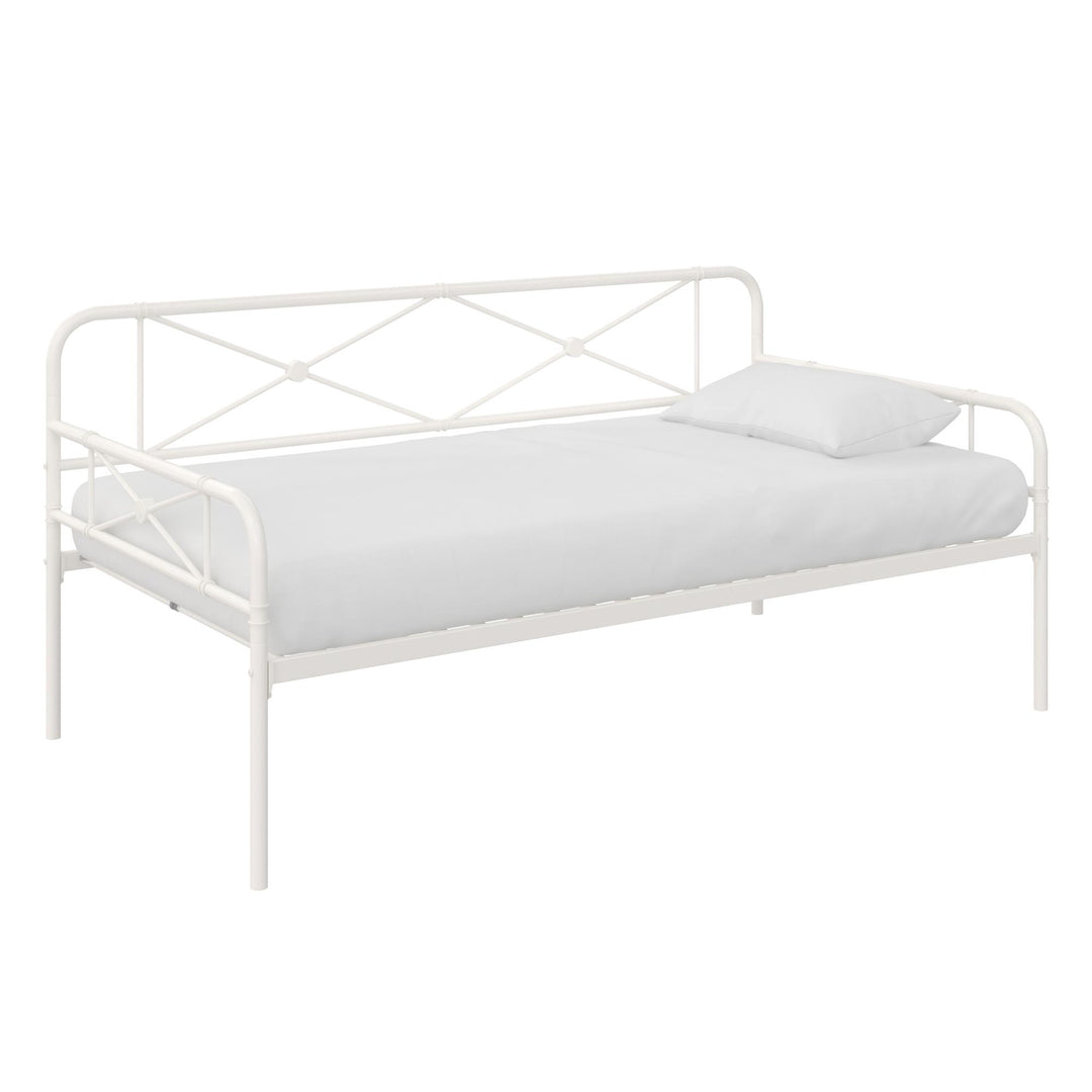 Allysa Metal Daybed with Steel Frame - White - Twin