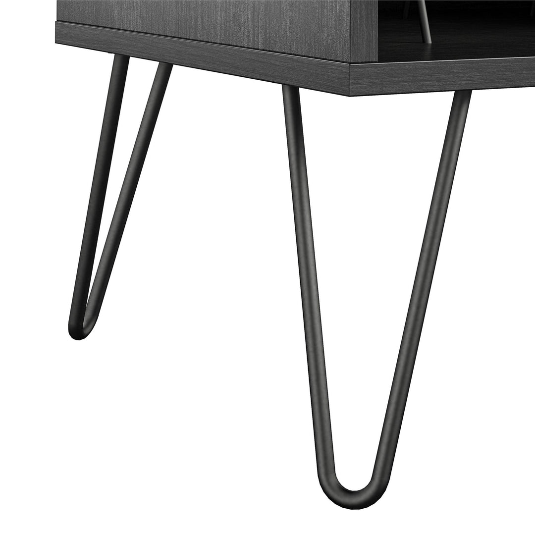 Concord Turntable Stand with Drawers - Black Oak