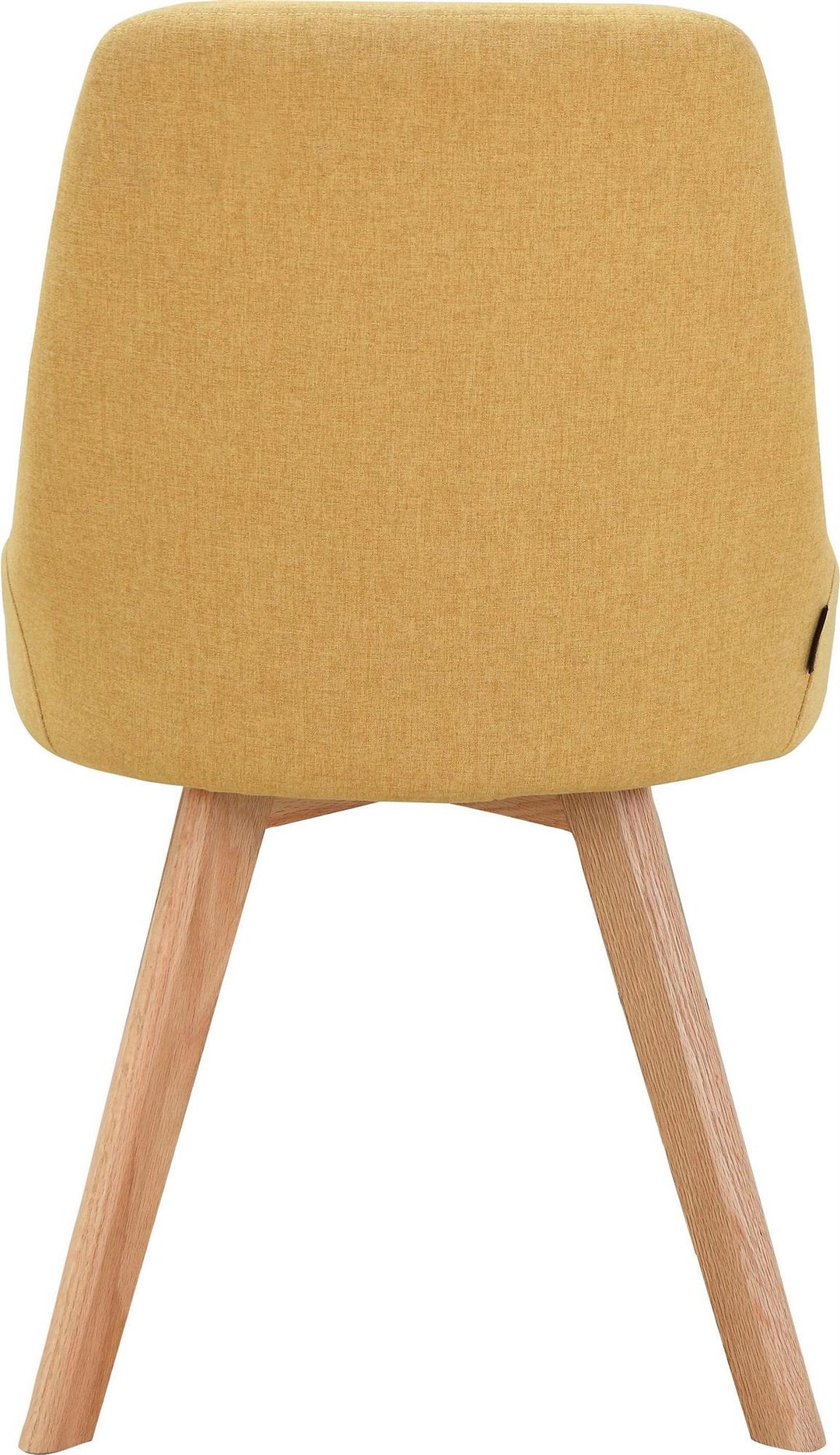 Thora Dining Chair with Oak Legs, Set of 2 - Mustard Yellow - Set of 2