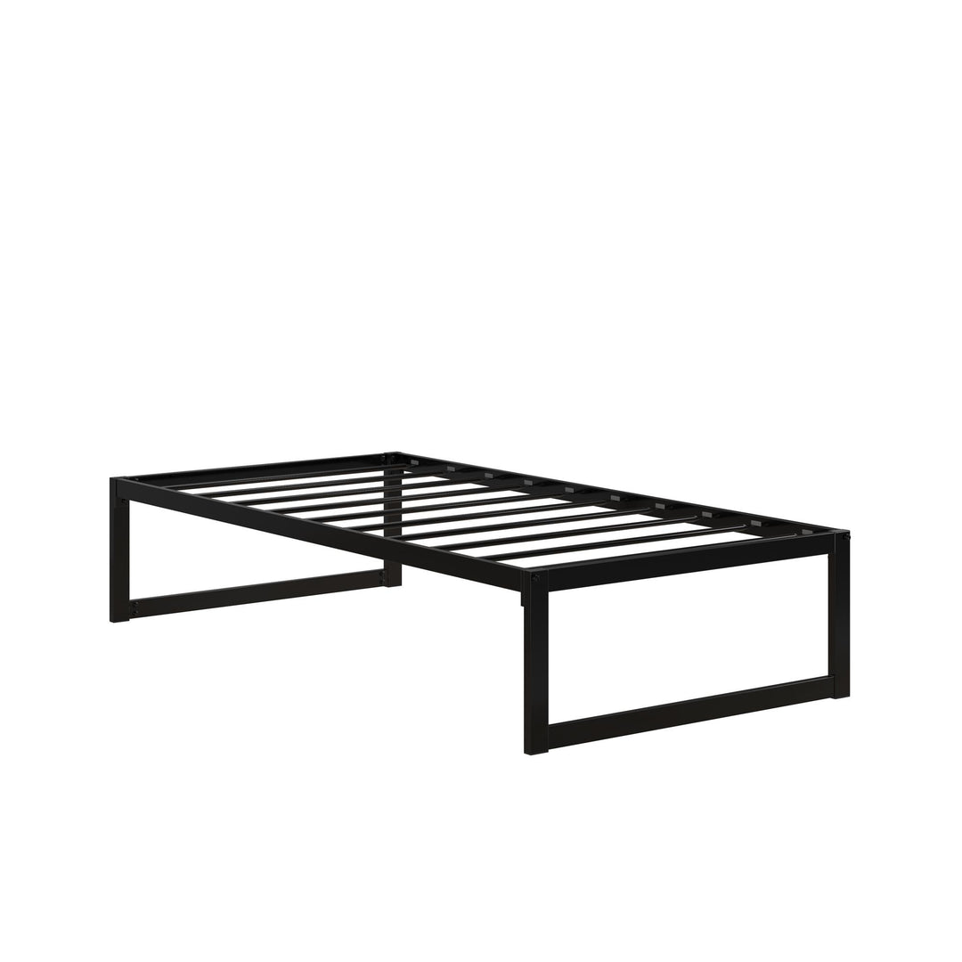 Avey Modern Metal Platform Bed Frame - Black - Twin