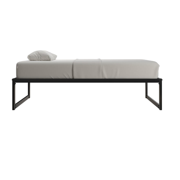 Avey Modern Metal Platform Bed Frame - Black - Twin
