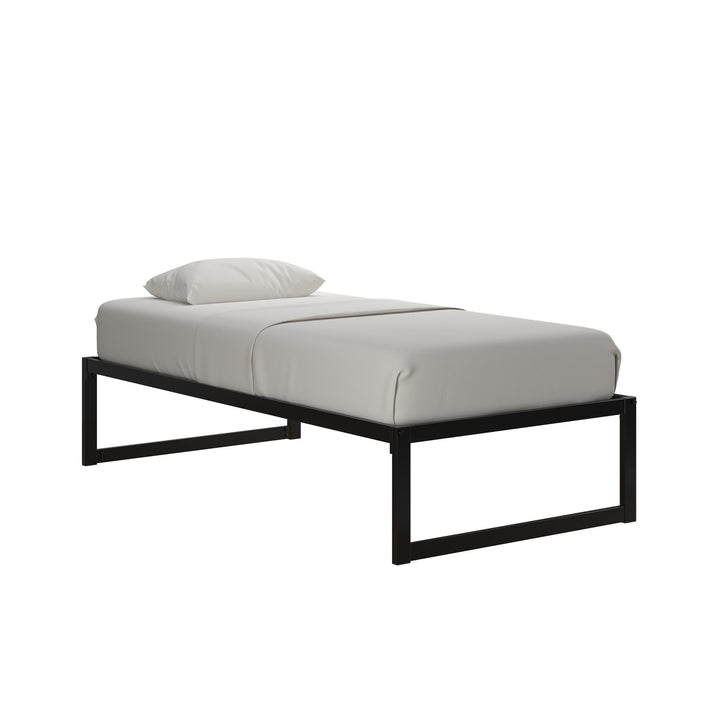 Avey Modern Metal Platform Bed Frame - Black - Twin
