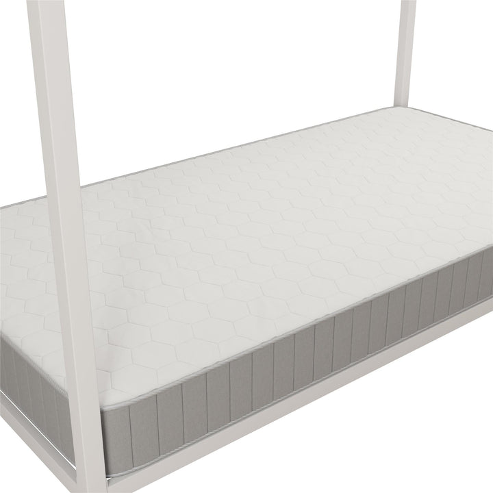 Skyler Montessori Bed with Signature Sleep Tranquility 6" Coil Mattress - Off White - Twin