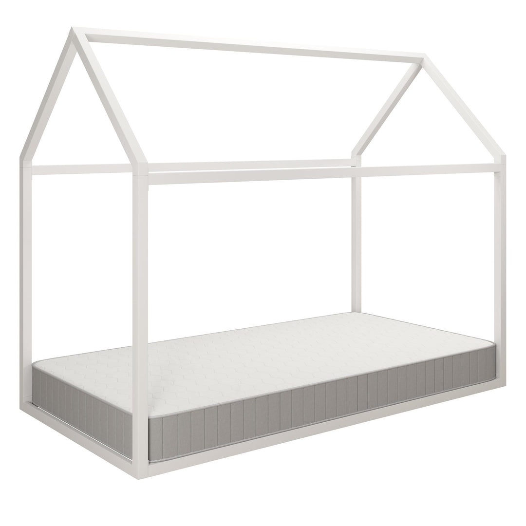 Skyler Montessori Bed with Signature Sleep Tranquility 6" Coil Mattress - Off White - Twin