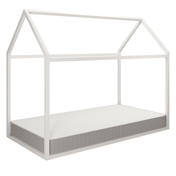 Skyler Montessori Bed with Signature Sleep Tranquility 6" Coil Mattress - Off White - Twin