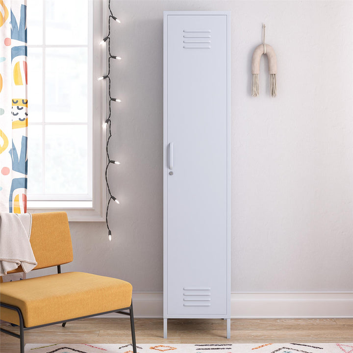Cache Single Metal Locker Storage Cabinet - Powder Blue