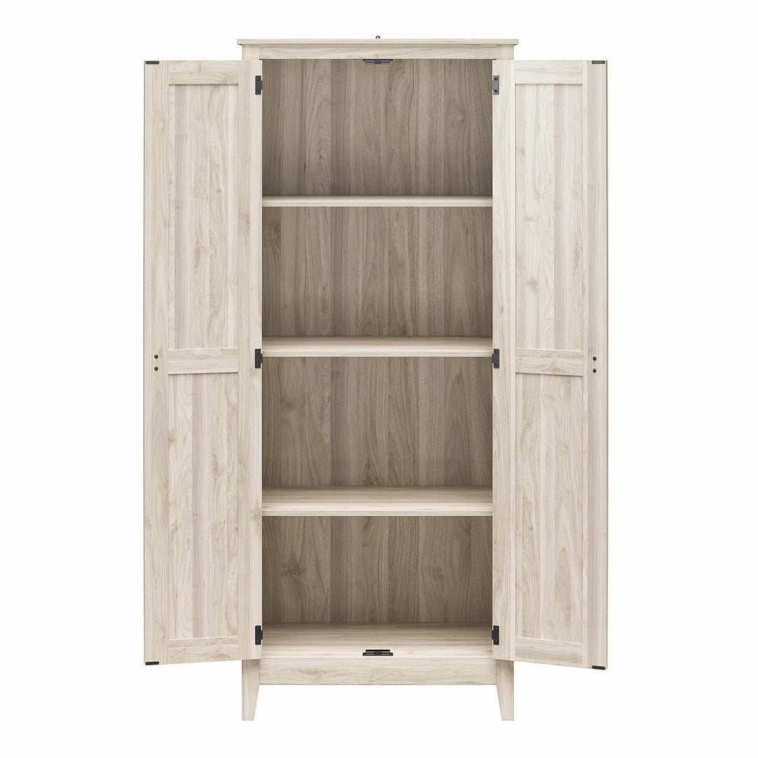 Farmington Rustic Farmhouse 31.5 Inch Wide Storage Cabinet - Light Walnut