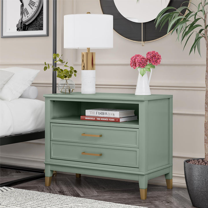 Westerleigh Wide Nightstand - Pale Green