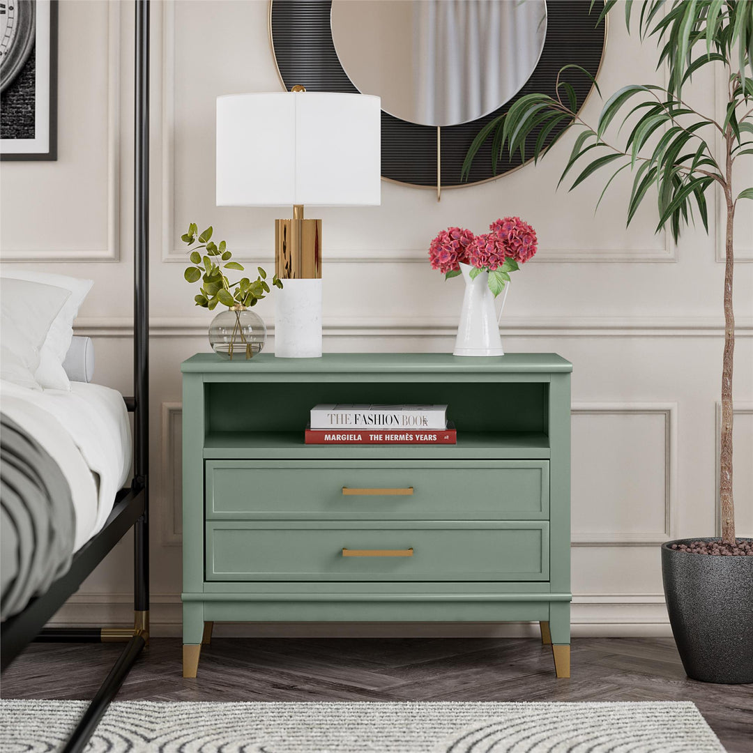 Westerleigh Wide Nightstand - Pale Green