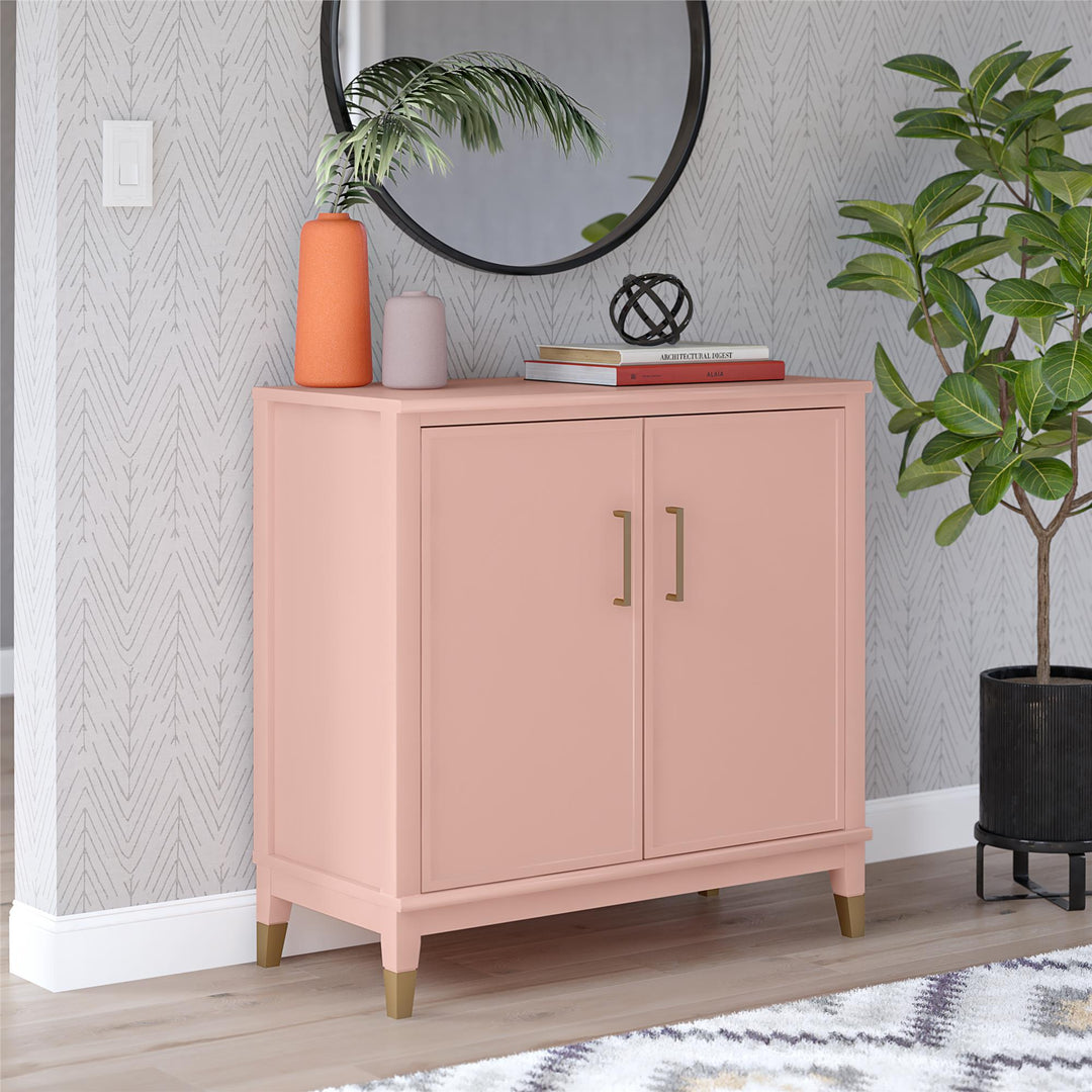 Westerleigh 2 Door Accent Cabinet - Pink (Pale Dogwood)