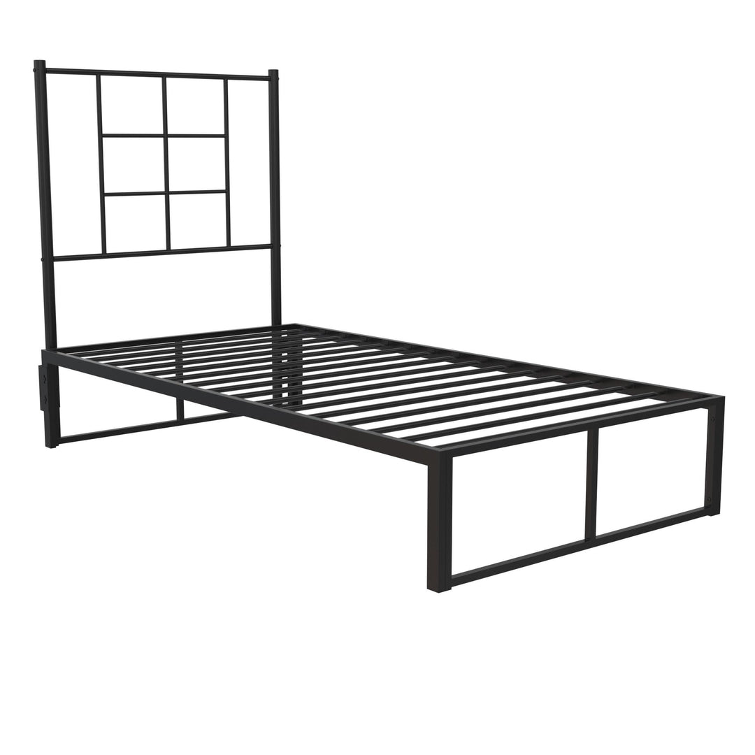 Colten All Metal Universal Platform Bed - Black - Twin