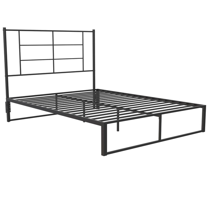 Colten All Metal Universal Platform Bed - Black - Full