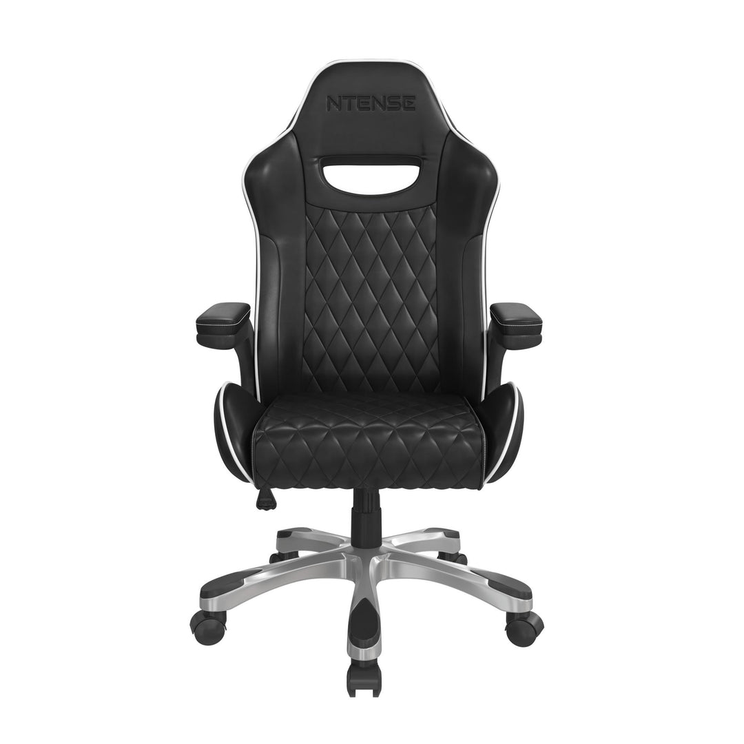 Galaxy Gaming and Office Faux Leather High Back Chair - Black - 1-Seater